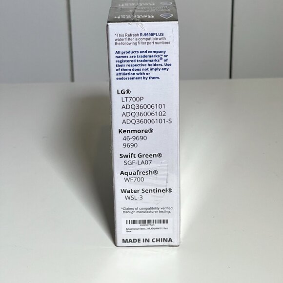 3-PACK Refresh R-9690 Premium Plus LG Kenmore Refrigerator Water Filter, NEW NIB - Picture 3 of 6